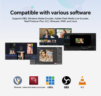 Carte de capture audio-vidéo compatible PCIE 2.0 4K pour la diffusion en direct de vidéo HD 2 canaux Xbox PS4