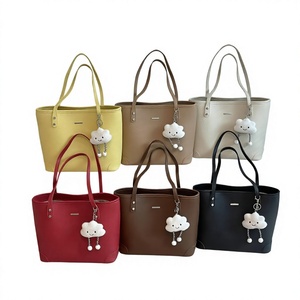 2026 Hot selling Large Capacity PU Leather <b>Tote</b> Bag Waterproof Zipper Shoulder Handbag Dual Strap Office Shopping Travel Bag - Product Image 4