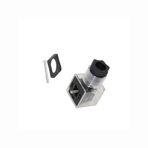 Konektor transparan putih DIN43650A dengan lampu LED merah 2 + 1 GND AC voltase bagian katup kategori produk - Product Image 4