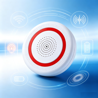 Sirène d'alarme sonore et lumineuse sans fil WiFi Tuya, détecteur sonore et visuel avec notifications d'alerte à distance via l'application WeChat Cloud