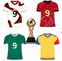 TF179 Internationale Fußball-Saison England Fan Fußballtrikots mit Mehreren Europäischen Nationalmannschafts-Shirts Gruppen-Kurzarm-Tops