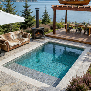 Couverture et Pompe pour Piscine en Fibre de Verre, Idéales pour les Piscines Extérieures et les Complexes Hôteliers, Personnalisables selon Vos Besoins - Product Image 5