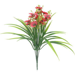 Bouquet de fleurs en soie, fleurs artificielles pour mariage, décoration de la maison, variétés de couleurs rouge, rose, blanc, violet, orange - Product Image 5