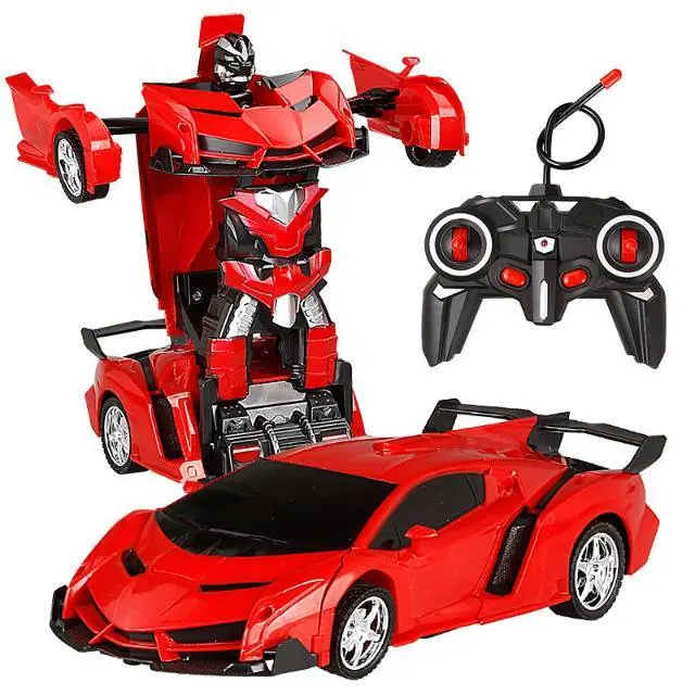 男の子の女の子のための子供のおもちゃ変形ロボット車両子供のためのおもちゃリモコン子供のためのロボット車の変形8-13年