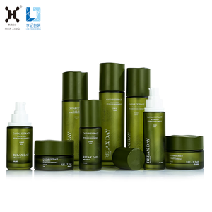 H 626 chai mỹ phẩm thủy tinh màu xanh lá cây 30/50g 30/40/50/90/100/120/150ml có nắp vặn cho bao bì chăm sóc da và lọ kem - Product Image 2