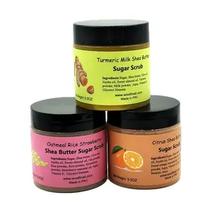 New Arrival Skin Care SPA Whitening Moisturizing Sugar Face Scrub Private Label Exfoliating Rose Body Scrub