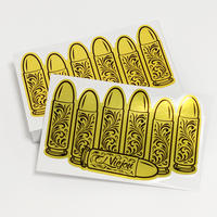 Autocollants personnalisés en PVC auto-adhésifs, imperméables, dorés, découpés sur mesure, avec logo brillant, effet miroir argenté, hologramme, vinyle, pack d'autocollants personnalisés