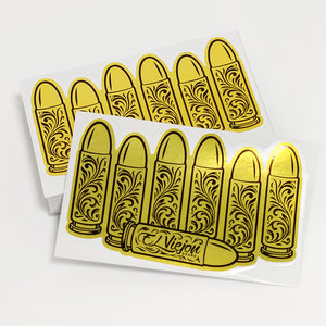 Etiquetas Adhesivas Personalizadas de PVC Impermeables Doradas, Etiquetas con Logotipo Troqueladas, Paquete de Etiquetas de Vinilo Holográficas Plateadas Brillantes Tipo Espejo - Product Image 4