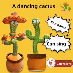 Jouet Cactus Interactif : Apprend à <span class=keywords><strong>parler</strong></span>, danse, tourne, chante, enregistre, lumineux – Cadeau d'anniversaire pour bébé et frères - Product Image 4