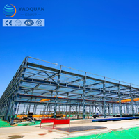 Bâtiment préfabriqué en acier pour usine de fabrication avec plan de sol flexible et conception extensible