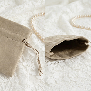 Customized Luxury Microfiber Jewelry Bag Jewelry <b>Drawstring</b> Bags Jewelry Gift Packing Pouch With Personalized Logo for <b>bracelet</b> - Product Image 4