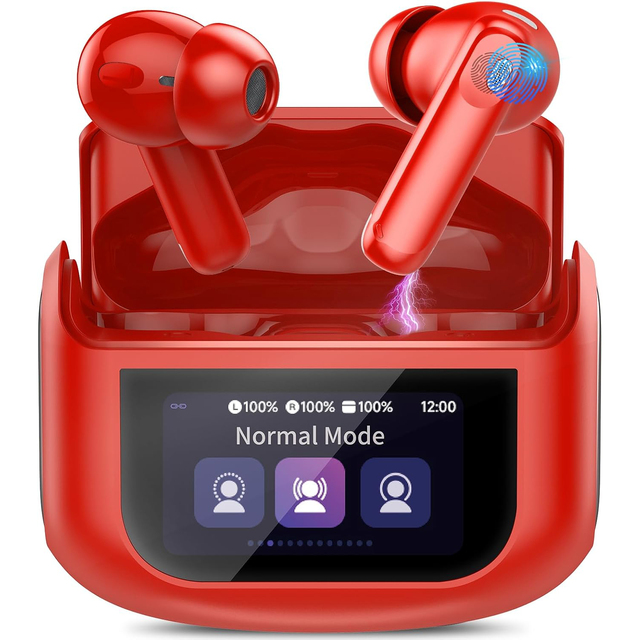 Wireless Earbuds for 5.4 Air A9 PRO TWS Earbuds LED Full-Color Touch Screen ENC Active Noise Cancelling IPX4 Waterproof