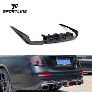 Lame de diffuseur arrière pour voiture en Fiber de carbone, accessoire de véhicule, <span class=keywords><strong>Mercedes</strong></span> Benz E43 <span class=keywords><strong>E63</strong></span> <span class=keywords><strong>AMG</strong></span> E350 E400 Sport 17 — 18, W213 - Product Image 1