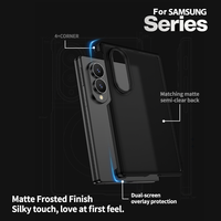 Étui hybride TPU PC antichoc avec aimant puissant N52 pour chargement sans fil, coque de protection mate pour téléphone, vente en gros pour Galaxy Z Fold8