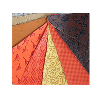 Tissu en cuir synthétique microfibre PU de marque Ruiying RY889, cuir imprimé gaufré personnalisé pour chaussures et bagages