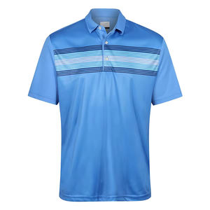 Chemise de golf pour homme, été, classique, Dry Fit, sport, imprimée, tricotée, confort, extensible dans les 4 sens, coupe ajustée, vert émeraude, bouton - Product Image 6