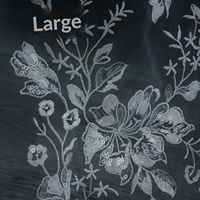 Dentelle brodée de sequins, tulle floral exquis pour robe de mariée, tenue de soirée