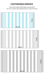 Grande <span class=keywords><strong>serviette</strong></span> <span class=keywords><strong>de</strong></span> plage turque en microfibre, imprimée, sans sable, vierge pour sublimation, séchage rapide, pour voyage, bords renforcés, couleur unie - Product Image 5