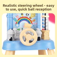 Machine à attraper les balles en forme de château, jouet éducatif électrique interactif en plastique pour enfants de 4 à 6 ans, jeu de capture de haricots