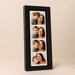 Cadre d'affichage <span class=keywords><strong>photo</strong></span> en bois <span class=keywords><strong>à</strong></span> <span class=keywords><strong>montage</strong></span> mural vertical et horizontal Cadre <span class=keywords><strong>photo</strong></span> créatif <span class=keywords><strong>à</strong></span> 5 grilles de style galerie noir 4x6 - Product Image 1