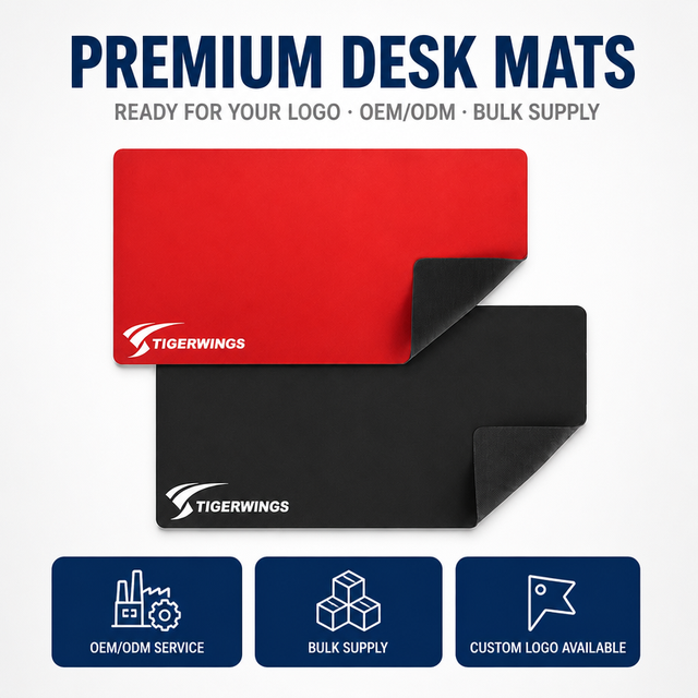 Tigerwings Custom Wholesale Black and White Large Printed Rubber for Sublimation Mouse Pad Blanks Mousepad