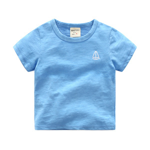 อาลีเอ็กซ์เพรส ตุรกี ซื้อโดยตรงจากผู้ผลิตจีน เสื้อเด็กผู้ชาย ผ้าฝ้าย ลายทางแนวตั้ง เสื้อยืดเด็ก - Product Image 3