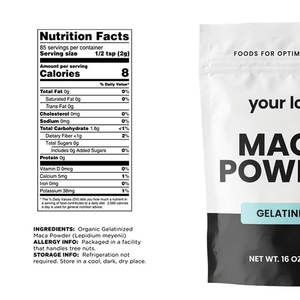 Медицинская добавка Oem Gmp Сертифицированный высококачественный экстракт Черного Маки органический черный порошок корня Маки для мужчин и женщин - Product Image 2