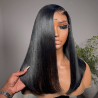 Neu eingetroffen: SDD braune 5x5 Closure Perücken mit kleinen Knoten, vorgezupft, 100% unbehandeltes vietnamesisches Echthaar, Lace Wig für schwarze Frauen
