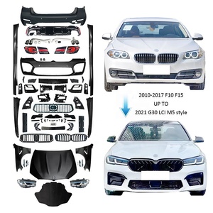 Nessun Taglio Richiesto! Kit Carrozzeria Auto per BMW <span class=keywords><strong>Serie</strong></span> 5 F10 F18 <span class=keywords><strong>2010</strong></span>-17 per Aggiornamento <span class=keywords><strong>a</strong></span> G30 G38 LCI M5 2021-2023, Paraurti Senza Danni - Product Image 1