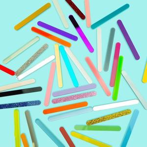 Palitos de <span class=keywords><strong>paleta</strong></span> con purpurina, palitos de helado acrílicos reutilizables, palitos de pastel de caramelo para molde de helado Cakesicle - Product Image 5