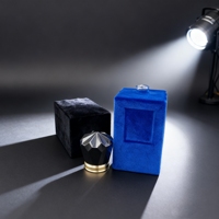 Carré Velours Flocage 100ml Parfum Verre Vide Bouteille Transparent Parfum Bouteille en Stock