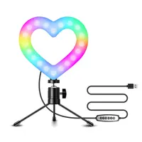 Wholesale 18inch led heart shaped selfie ring light Vlogging video