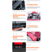 Mesin Pemotong Rumput Robot 1100mm dengan Remote Control, Laris Terjual, Pemotong Rumput Flail, Mesin Pemotong Rumput Crawler