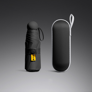 Nouveau design OEM de parasol capsule promotionnel de poche portable UV petit parapluie pliable personnalisé Mini 5 pliable - Product Image 3