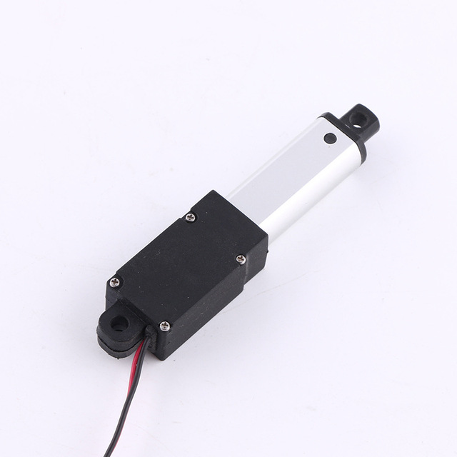 Micro 12V/24V Electric Push Rod DIY Linear Actuator 30N-150N Force IP54 Rated 3340RPM for Furniture Electric Bicycle/Boat Fan