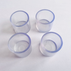 Hanzhe Round Pvc Pipe Sleeve 22mm Transparent Black Non Slip Furniture Leg Protection <b>Pad</b> For Table <b>Chair</b> Anti Scratch Durable - Product Image 2