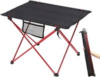 WOQI BBQ pique-nique table d'extérieur table pliante en tissu pour l'extérieur famille camping table à cadre en aluminium