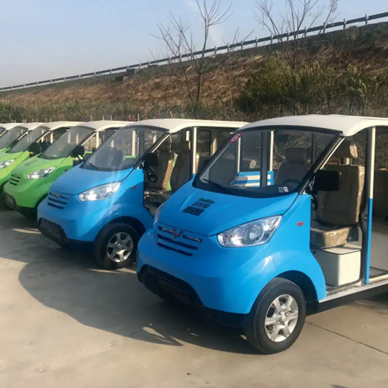 China factory supply small scenic area sightseeing bus 5 seater electric property patrol vehicle