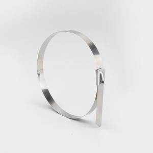 أربطة كابلات معدنية ذاتية الإغلاق من الفولاذ المقاوم للصدأ بالجملة، 4.6*100، غير مطلية، أربطة كابلات معدنية من الفولاذ المقاوم للصدأ 316، شريط تثبيت - Product Image 2