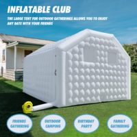 Abri d'événement spacieux tente de fête gonflable portable grand gazebo disco cube avec logo personnalisé pour les célébrations en plein air