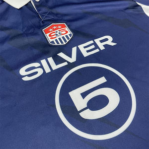 Venta al por mayor original camiseta de fútbol personalizado sublimación diseño calle Retro Polo cuello camiseta de fútbol - Product Image 5