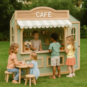 Équipement de terrain de jeu intérieur doux et tendance pour <span class=keywords><strong>la</strong></span> <span class=keywords><strong>maternelle</strong></span> : caserne de pompiers, bureau de <span class=keywords><strong>poste</strong></span>, salon de médecin, café de jeu pour enfants, jeu de rôle - Product Image 3