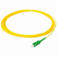 Kabel Patch Fiber 1m (3ft) 1 Fiber SC APC Simplex Single Mode (OS2) Riser (OFNR) 2.0mm Berpelindung Rapat Kuning