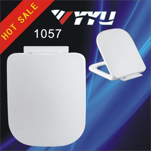<span class=keywords><strong>Tapa</strong></span> de inodoro <span class=keywords><strong>cuadrada</strong></span> de PP de precio económico con cierre suave para <span class=keywords><strong>WC</strong></span>, juego de tapas de asiento, accesorio sanitario para baño - Product Image 1