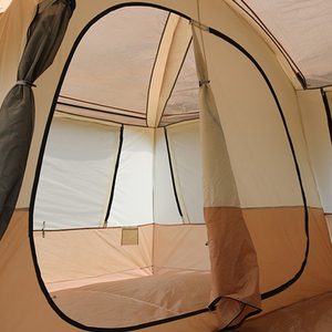 Tenda da Campeggio Grande Personalizzata con Due Stanze e Parasole Impermeabile per Escursioni Familiari, Tessuto Oxford all'Ingrosso - Product Image 5