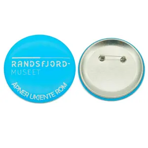 Custom metal button pin badge maker decorative gift sublimation printing logo school round shape blanks 58mm custom pins button