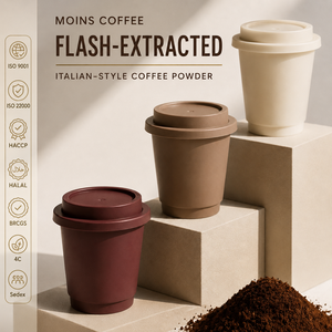 Mélange d'expresso italien, café instantané lyophilisé artisanal, dosettes individuelles, torréfaction foncée, conserve l'arôme riche, usine ODM pour les bureaux - Product Image 1