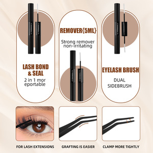 ขนตาปลอมแบบ DIY รุ่น D Curl ฟูฟ่อง งอนสวย ติดง่ายด้วยกาวร้อน  แบบกลุ่ม 30P 60P 80P 100P สำหรับแต่งตา - Product Image 5