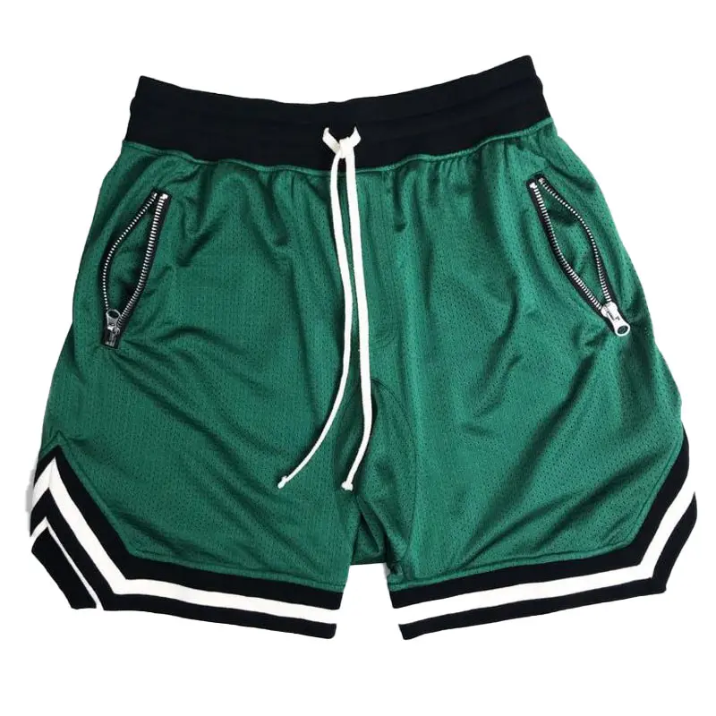 custom logo Basketball Uniform Made Men Blank Sports Basketball Jersey With Zipper Pockets Basketball Shorts
