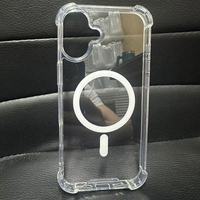 Vente en gros d'étuis magnétiques transparents pour iPhone 17 Pro Max housses magnétiques pour téléphone IPhones 17